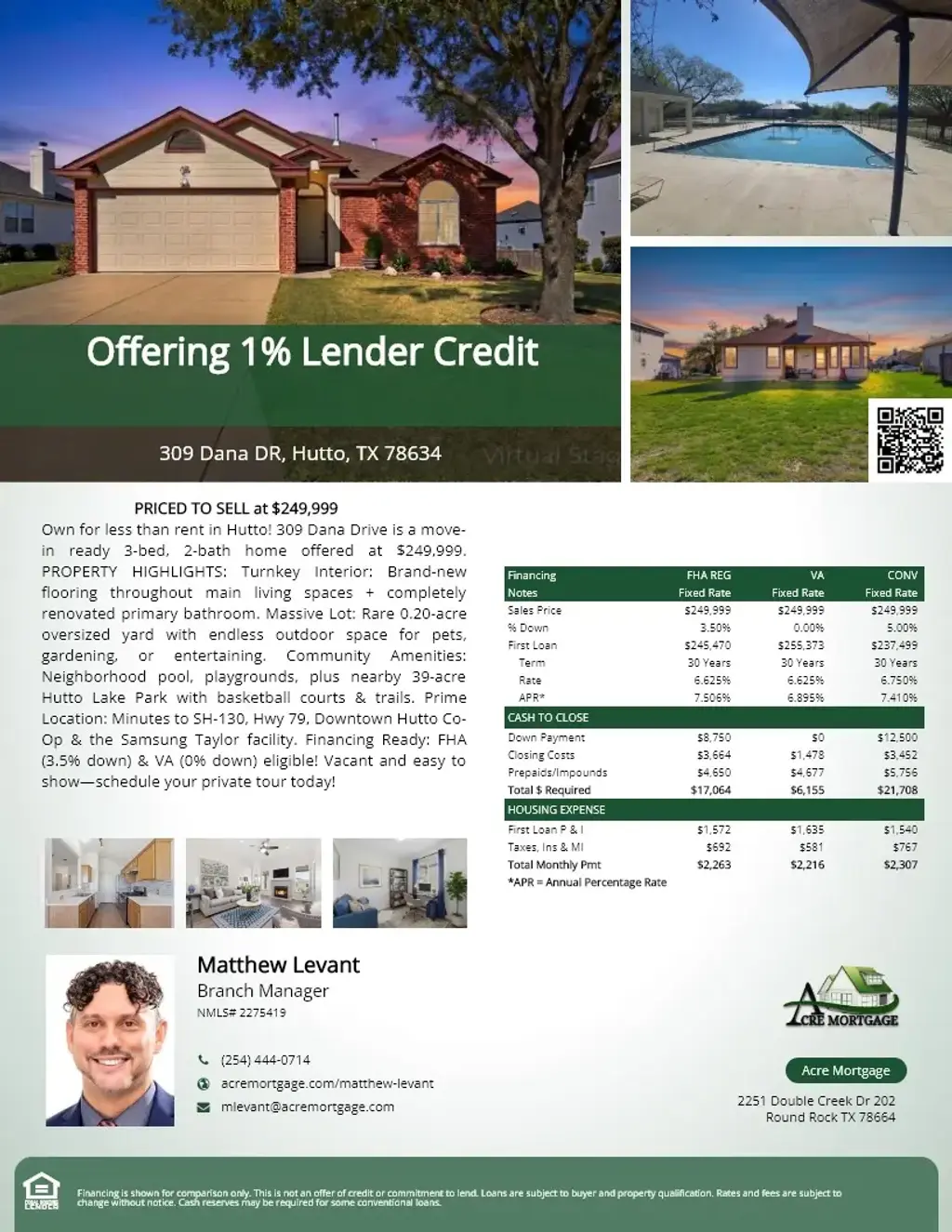 309 Dana Drive, Hutto