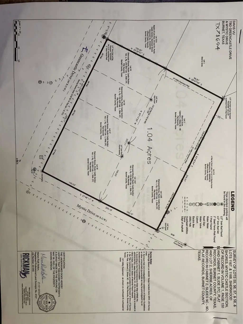 Lot 55,56,57,58,1167,1168 Greencastle And Mystic Drive, Granite Shoals