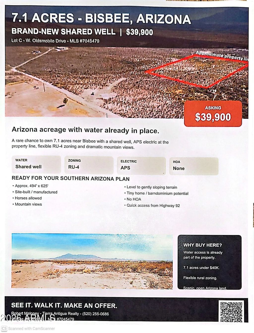 7.1 Acres Lot C W. Oldsmobile Drive (unit 2b), Bisbee