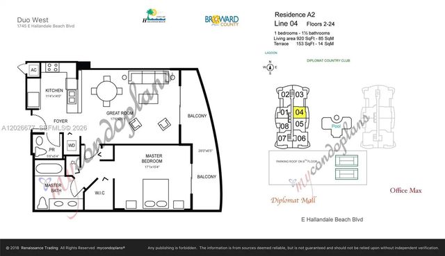 2 of 42 - 1745 E Hallandale Beach Boulevard #2104w, Hallandale Beach, FL