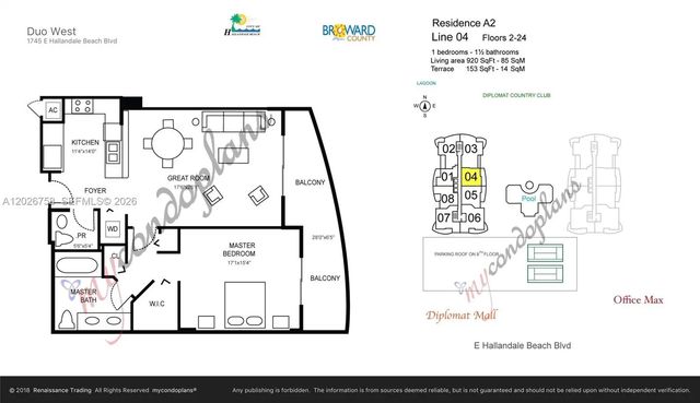 3 of 29 - 1745 E Hallandale Beach Boulevard #2304w, Hallandale Beach, FL