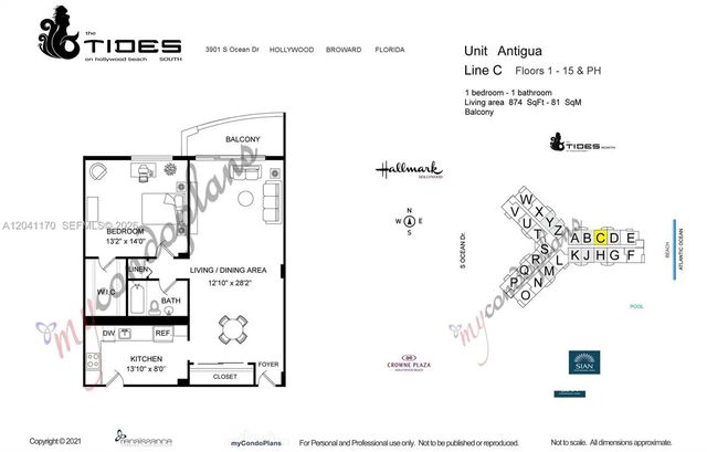 2 of 38 - 3901 S Ocean Drive #8c, Hollywood, FL