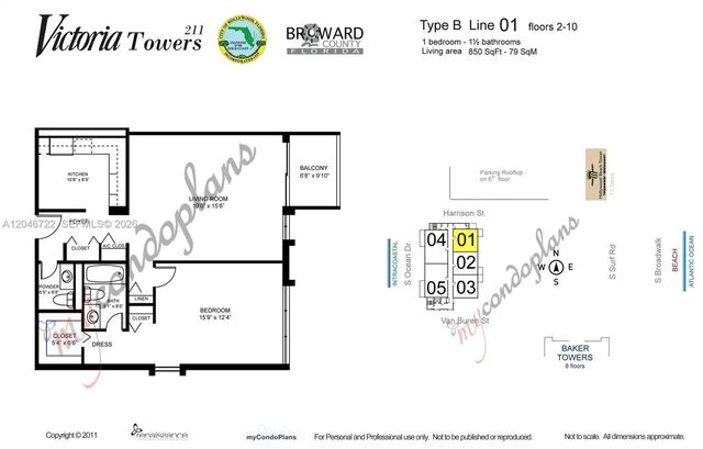 5 of 10 - 211 S Ocean Drive #501, Hollywood, FL