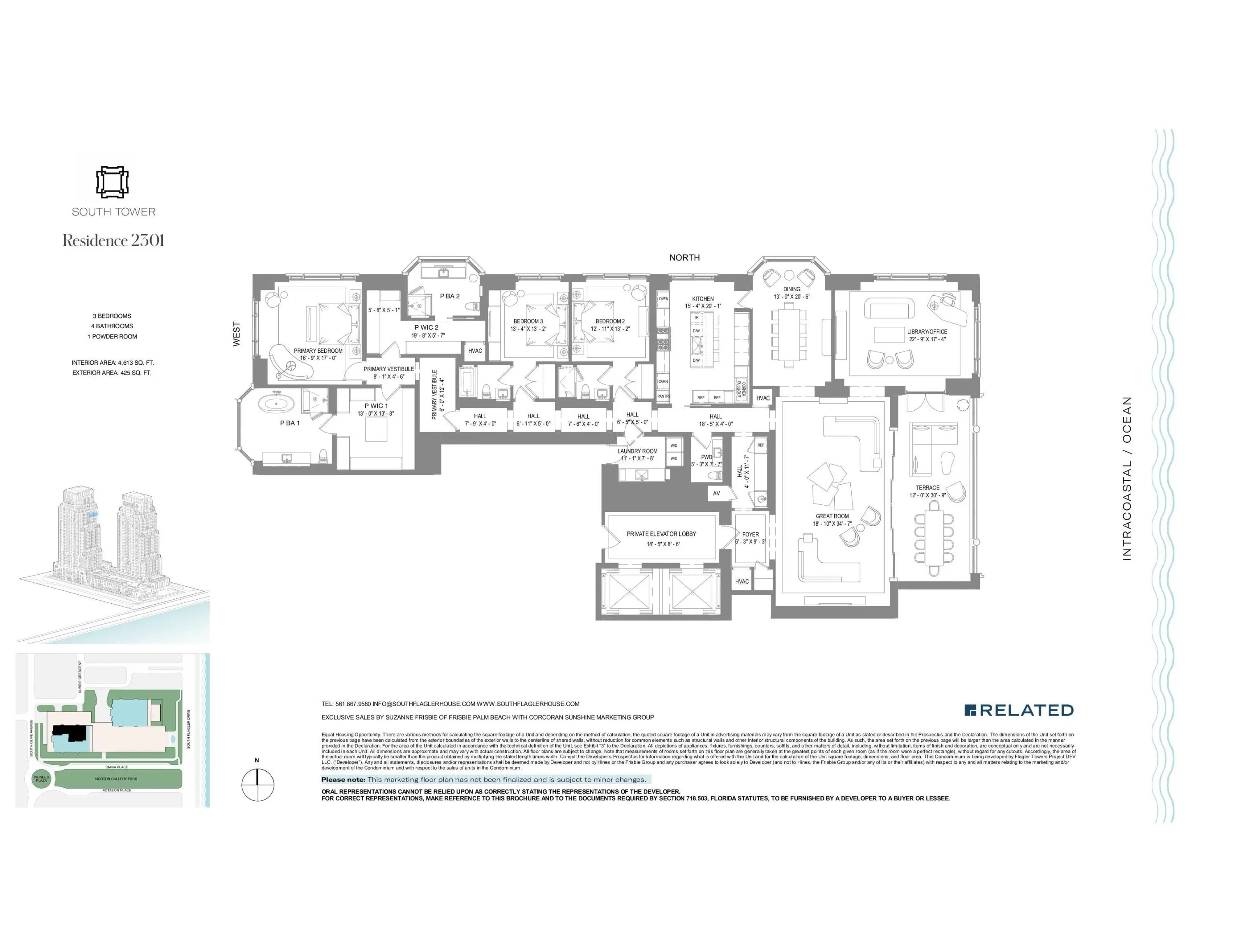 1355 S Flagler Drive #2301, West Palm Beach, FL, 33401