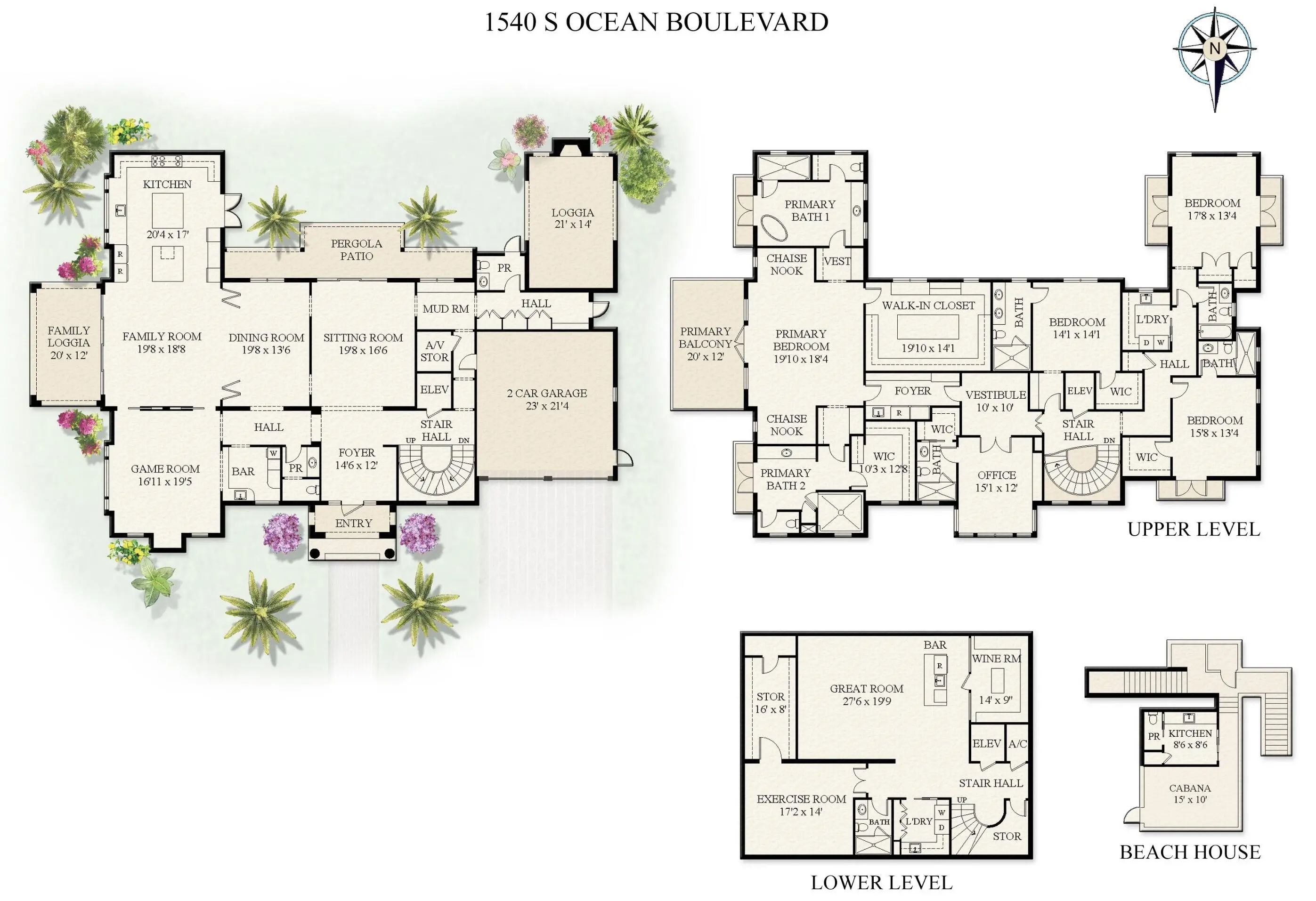 1540 S Ocean Boulevard, Palm Beach, FL, 33480