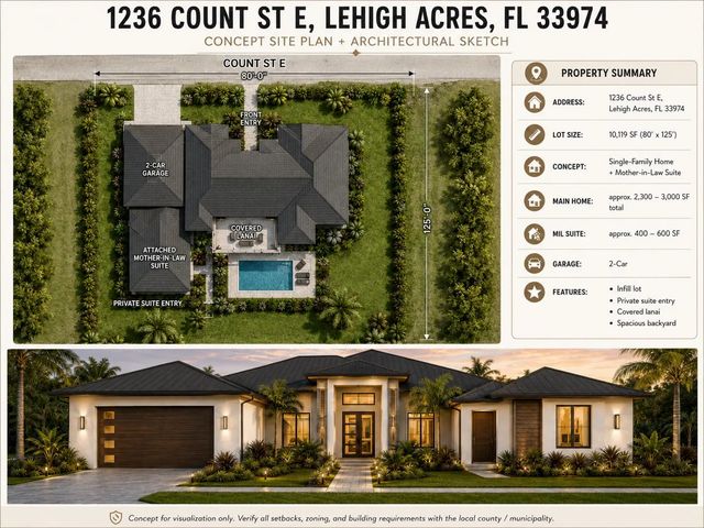 2 of 4 - 1236 Count Street E, Lehigh Acres, FL