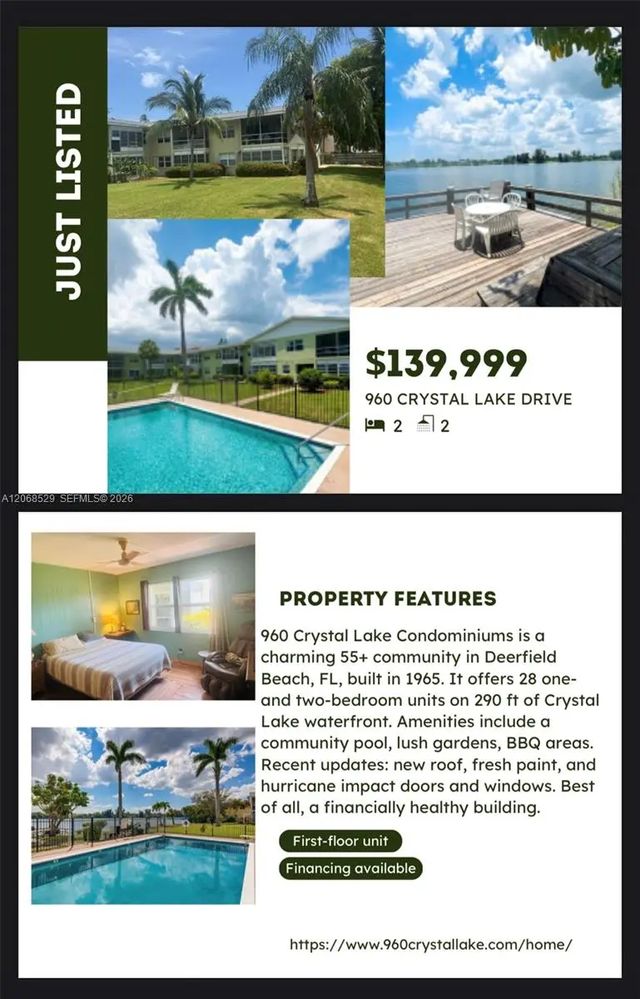 960 Crystal Lake Drive #114, Deerfield Beach