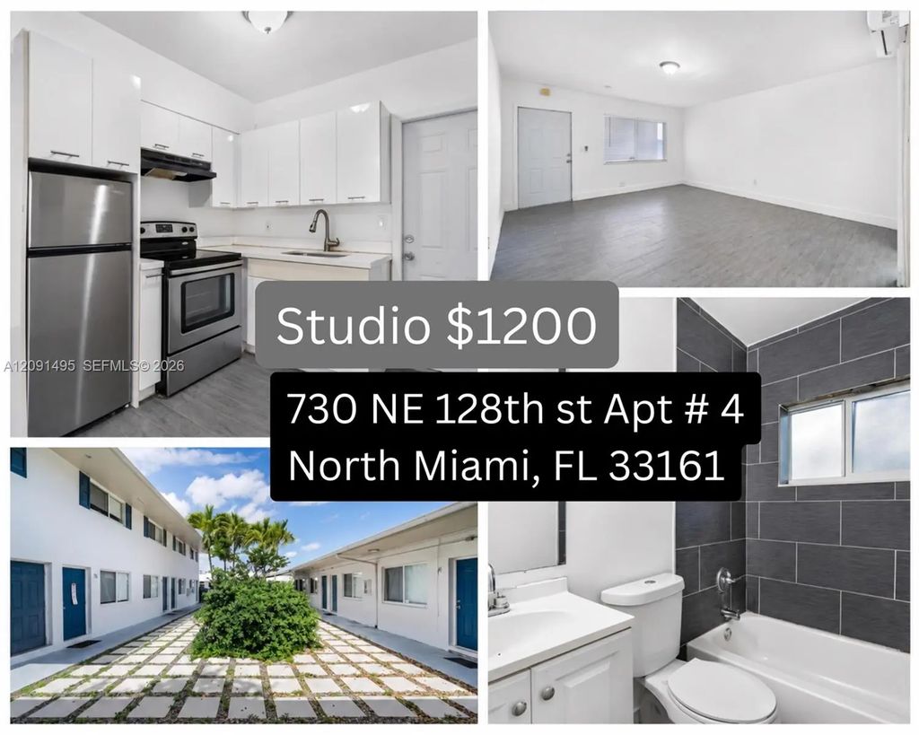 730 Ne 128th Street #4, North Miami