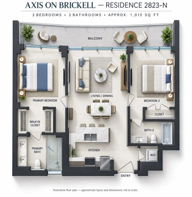 3 of 56 - 1111 Sw 1st Avenue #2823-n, Miami, FL