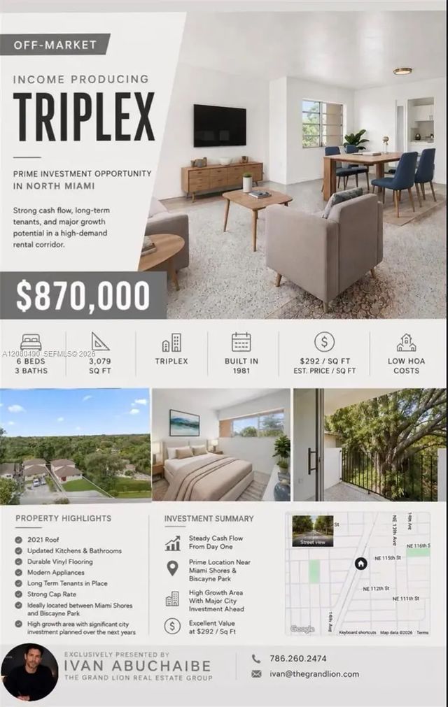 2 of 2 - 11330 Peachtree Drive, Miami, FL