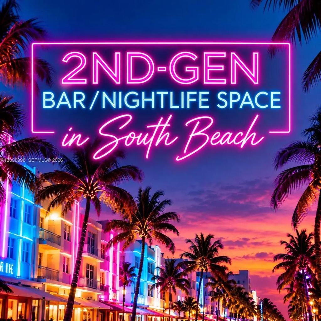 2nd-generation Bar/nightlife Space In South Beach, South Miami