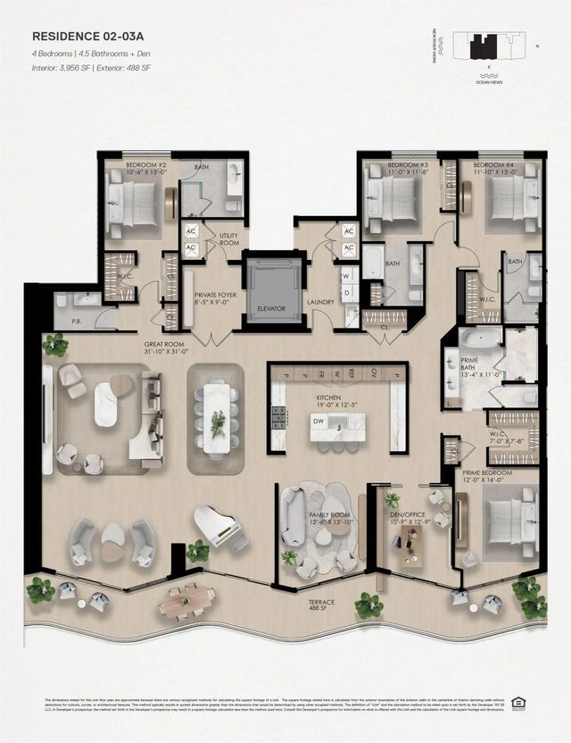 2 of 5 - 521 E Las Olas Boulevard #4102/4103, Fort Lauderdale, FL