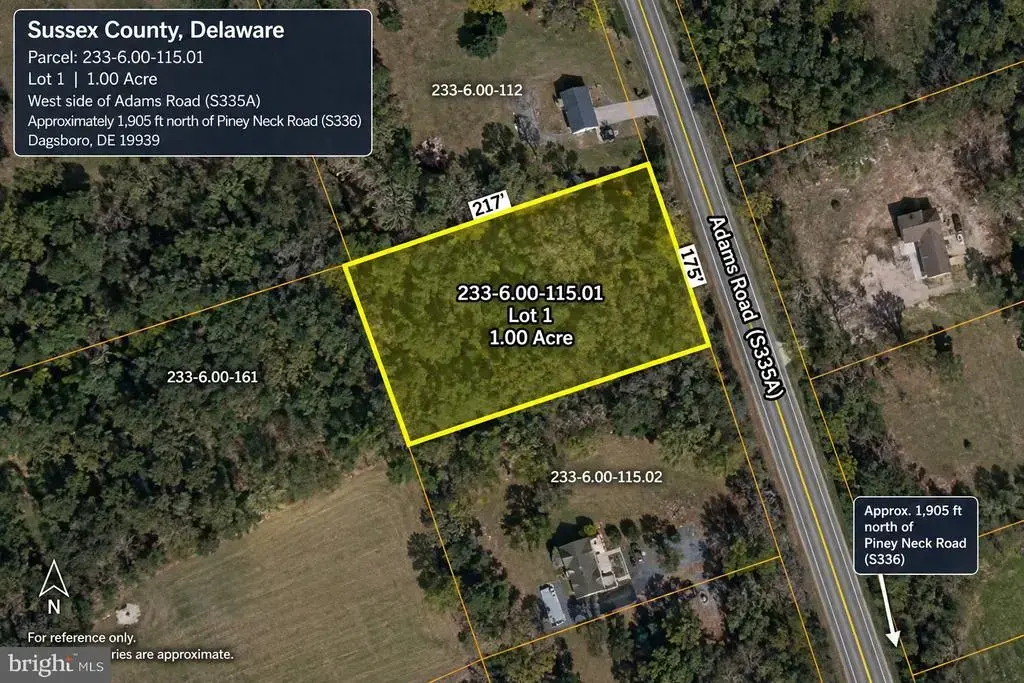 Adams Rd W #lot 1, DAGSBORO