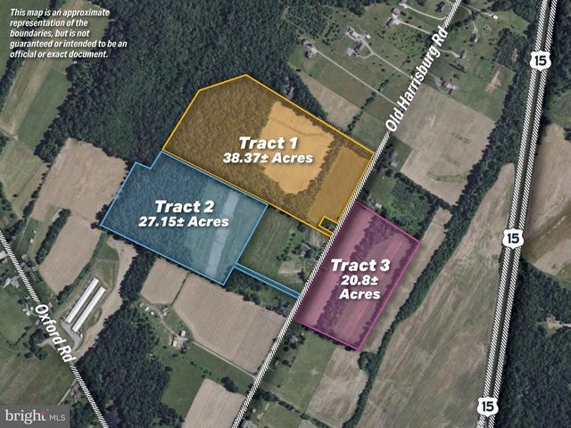 Tract 1: 38.37+/- Acres Old Harrisburg Rd, York Springs