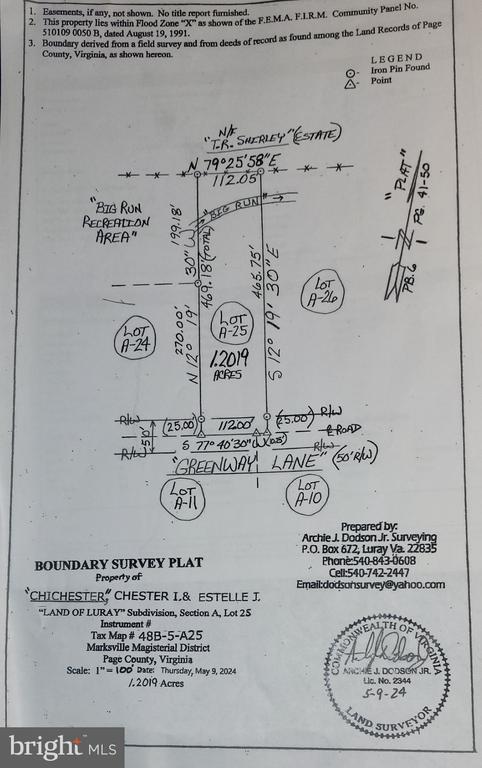 Greenway Lane, Luray