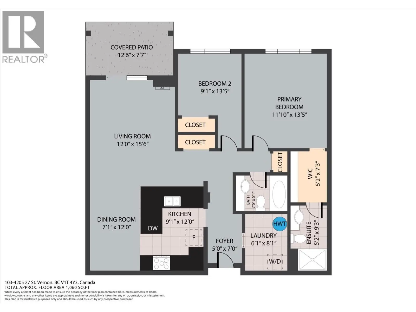 4205 27 Street Unit# 103. Vernon, British Columbia