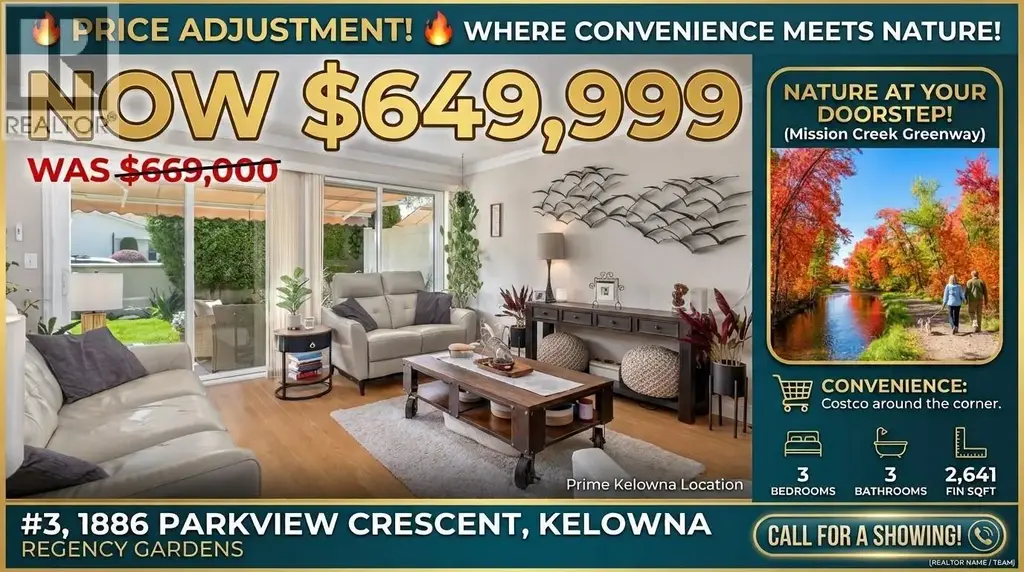 1886 Parkview Crescent Unit# 3, Kelowna