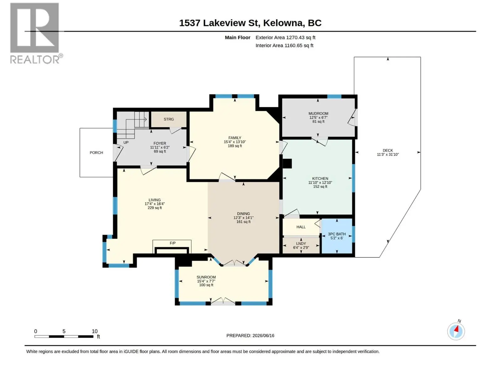 1537 Lakeview Street. Kelowna, British Columbia