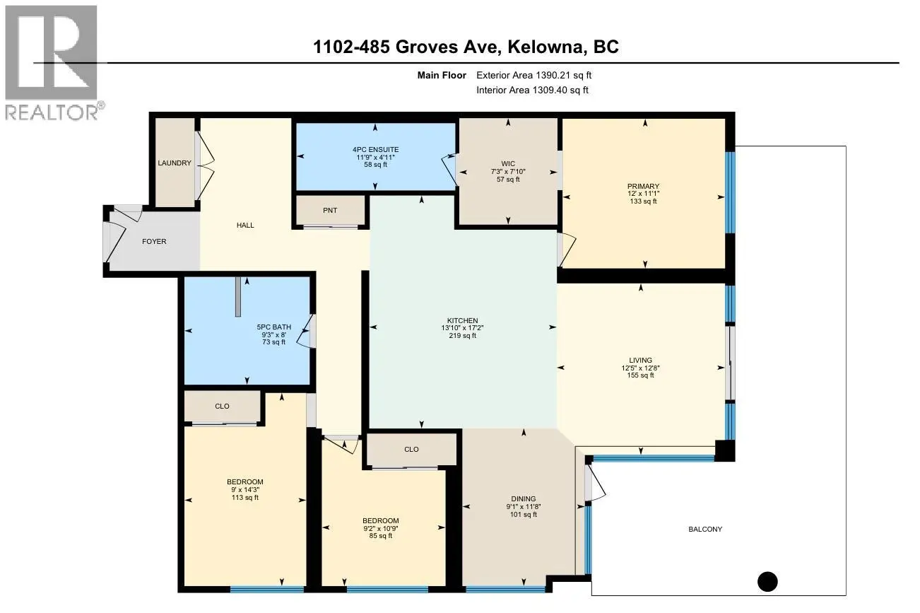 485 Groves Avenue Unit# 1102. Kelowna, British Columbia