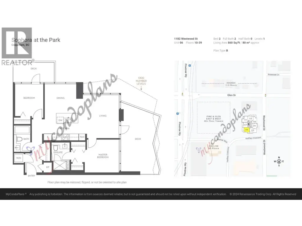 2206 1182 Westwood Street, Coquitlam