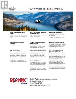 12204 Westside Road Unit# 208d. Vernon, British Columbia