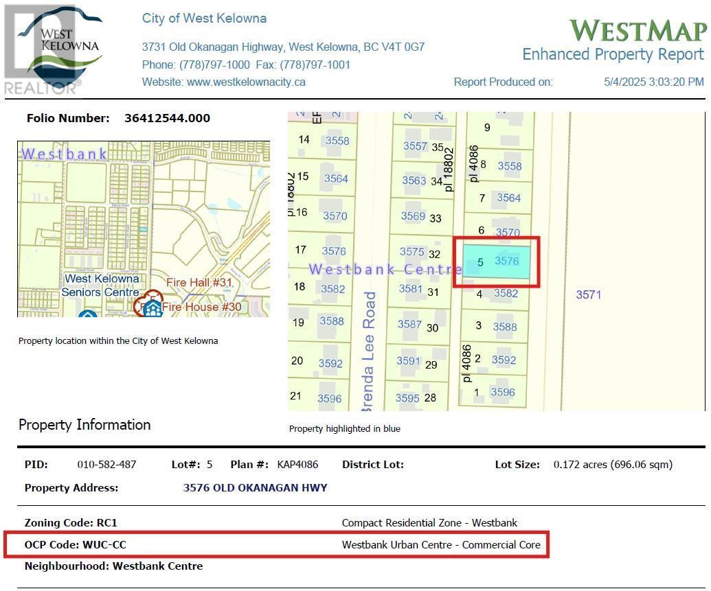 3576 Old Okanagan Highway. West Kelowna, British Columbia