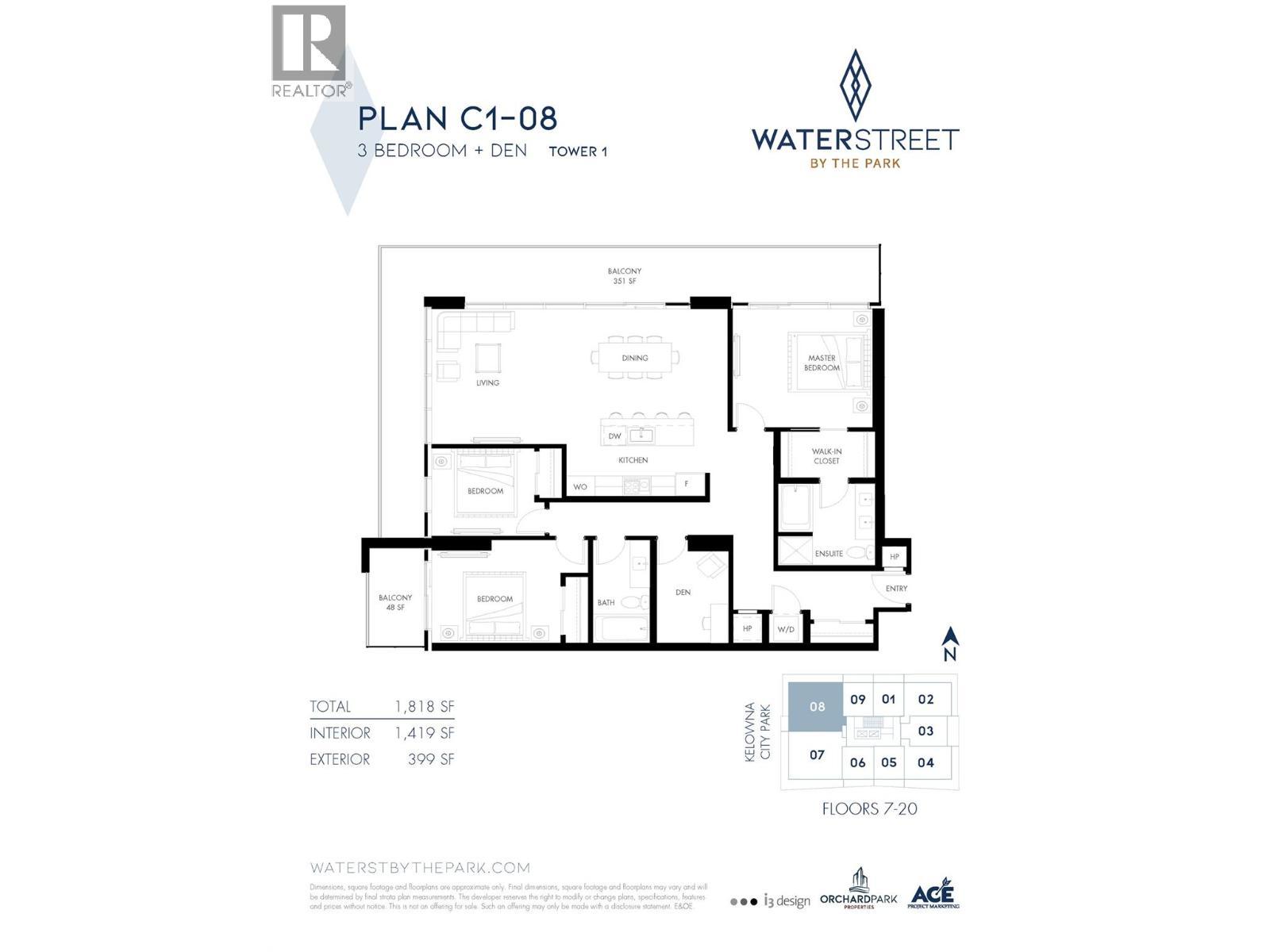 238 Leon Avenue Unit# 1808. Kelowna, British Columbia