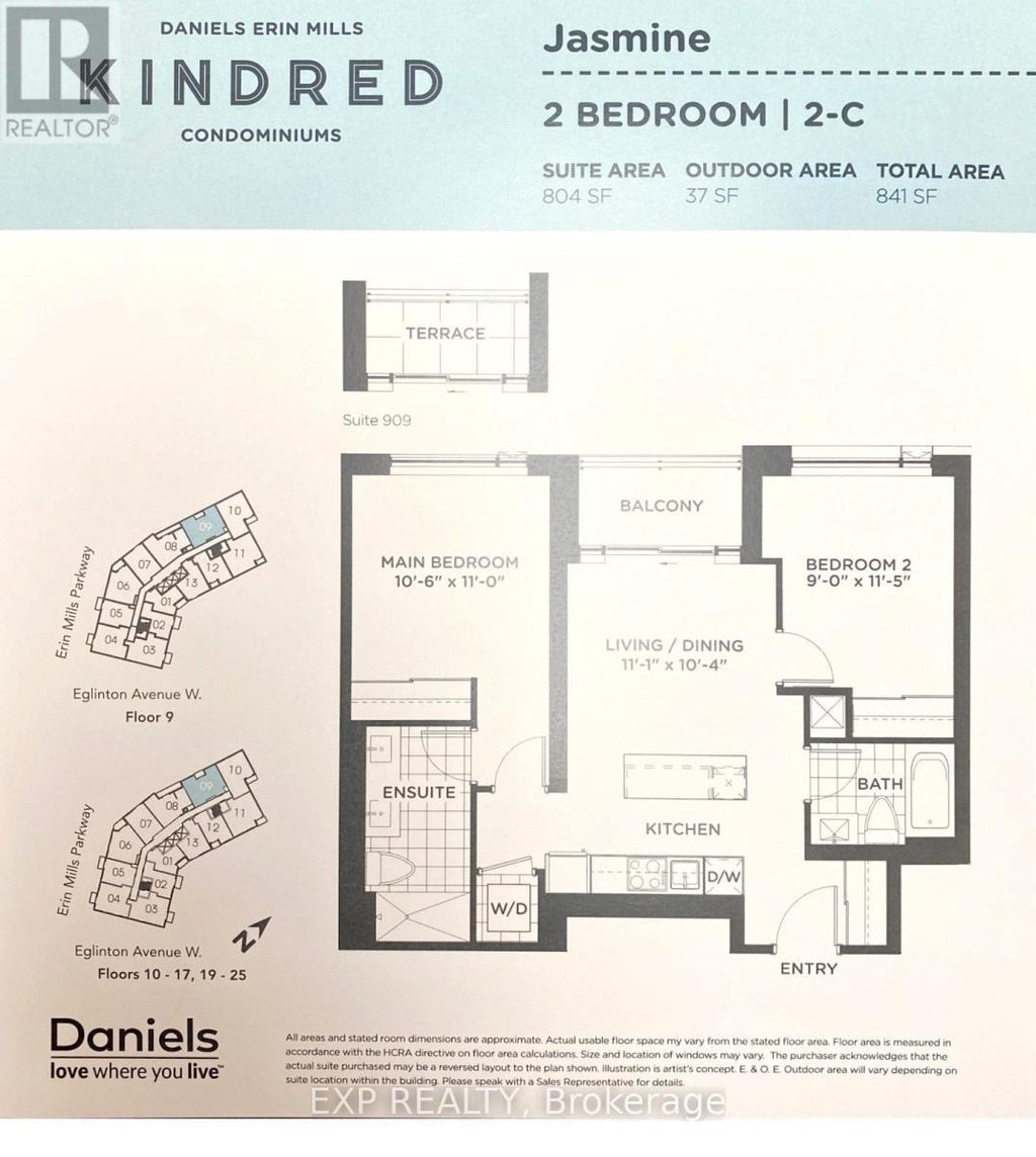 2209 - 2495 Eglinton Ave W Avenue, Mississauga (central Erin Mills)