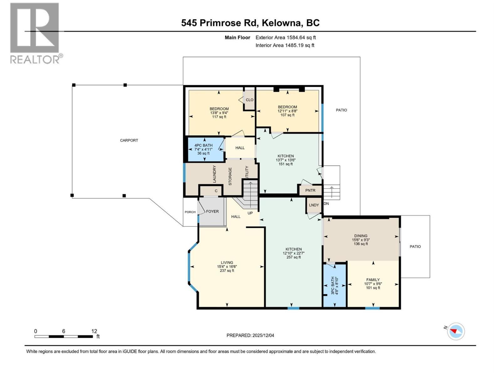 545 Primrose Road. Kelowna, British Columbia