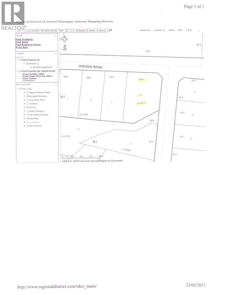 1069 Hudson Road Lot# A. West Kelowna, British Columbia