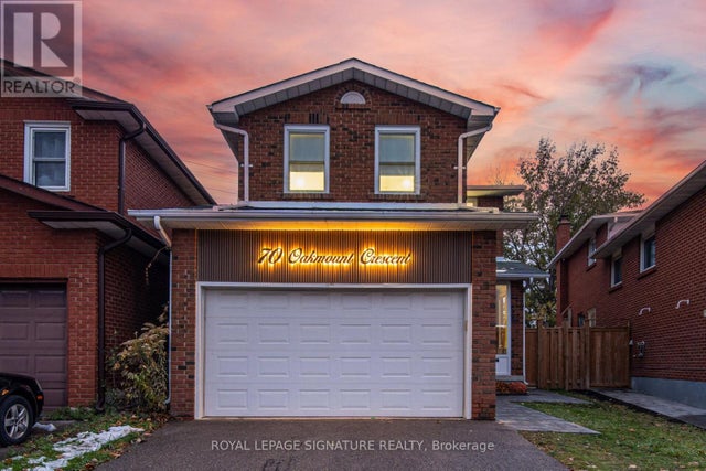 70 Oakmount Crescent, Vaughan (glen Shields)