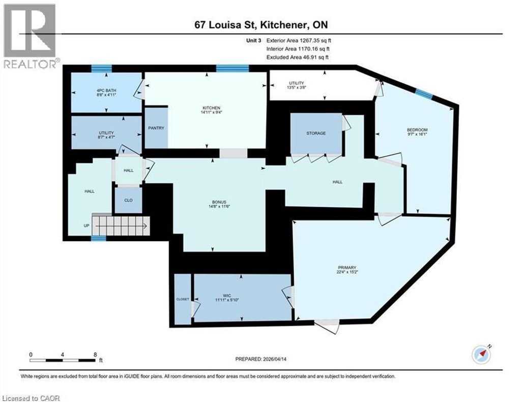 67 Louisa Street Unit# C, Kitchener