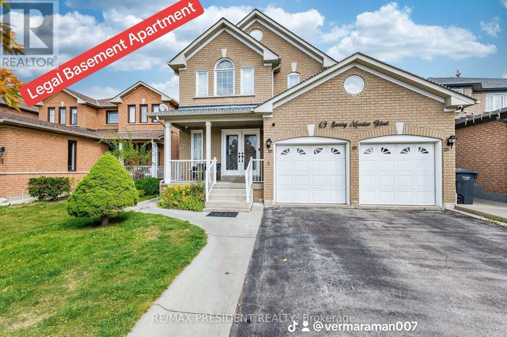 69 Sunny Meadow Boulevard, Brampton (sandringham-Wellington)