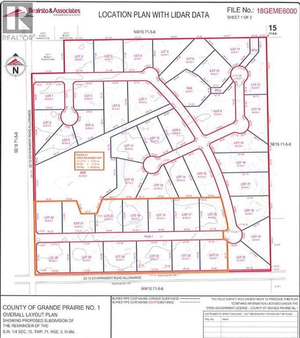 Sw-15-71-5-w6, Rural Grande Prairie No. 1, County Of