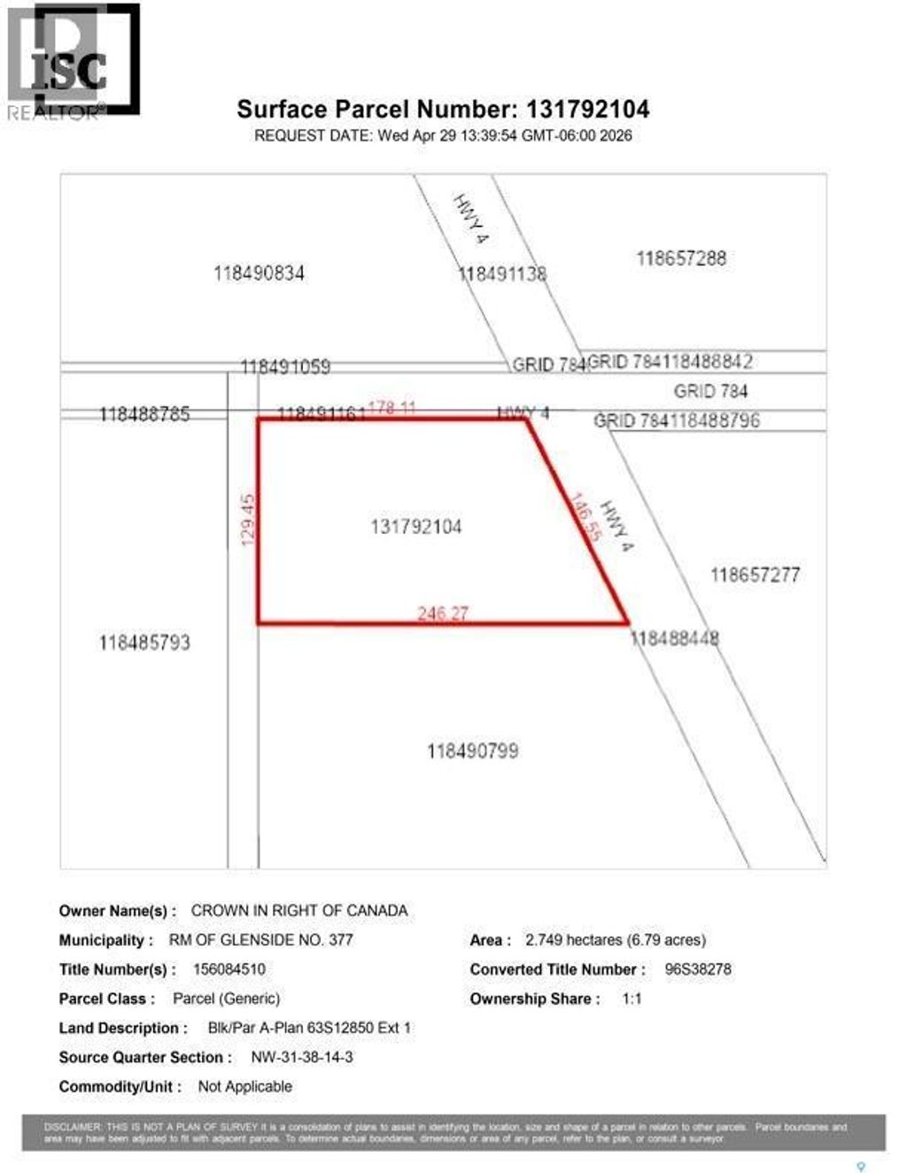 Rm Of Glenside 6.79 Acres, Glenside Rm No. 377