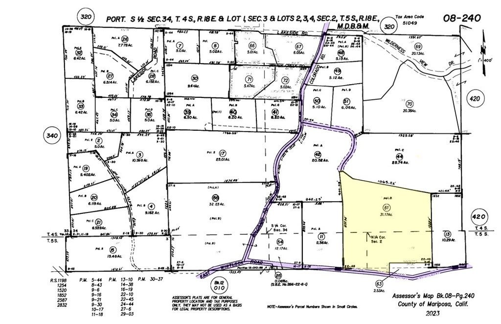 5428 Whitlock Road, Midpines CA Midpines Lots/Land Homes For Sale