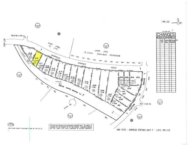 Borrego Springs Rd Lot 218, Borrego Springs