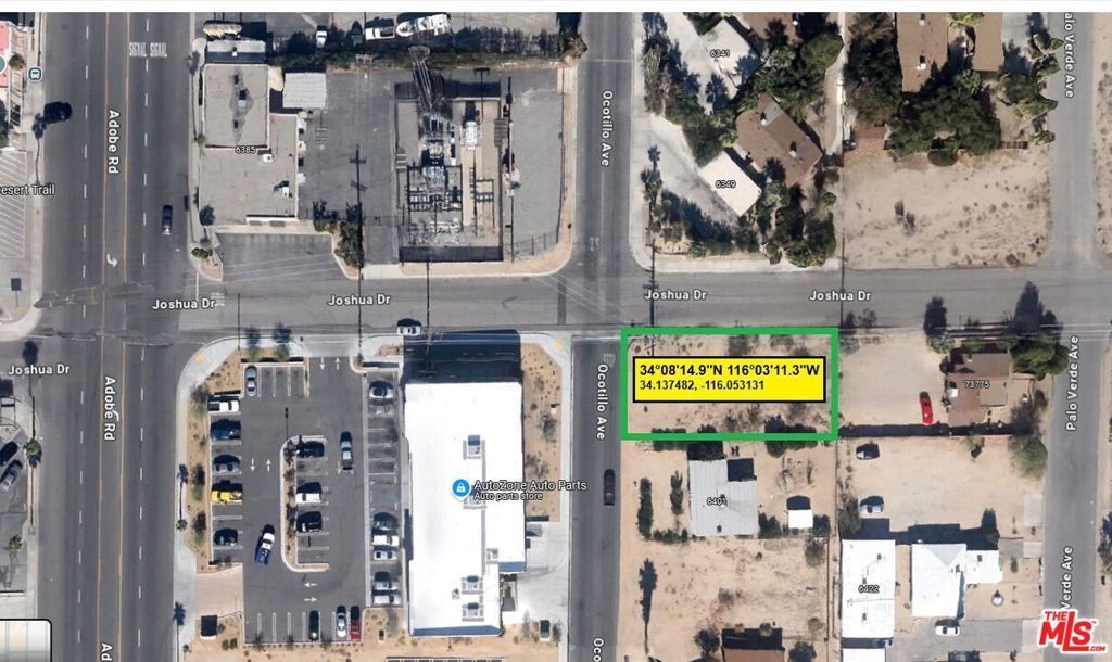 Ocotillo Avenue, Twentynine Palms