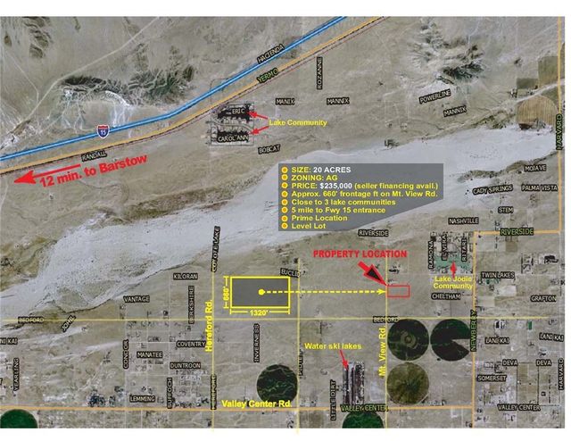 Twin Lakes Dr. & Mountain View Rd., Newberry Springs