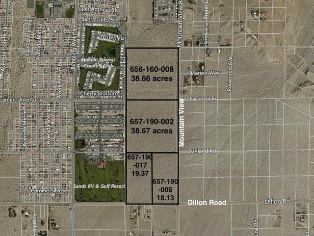 114 Acres Dillon & Moutain View, Desert Hot Springs