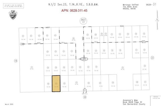 5 Ac Near Kelly Road, 29 Palms