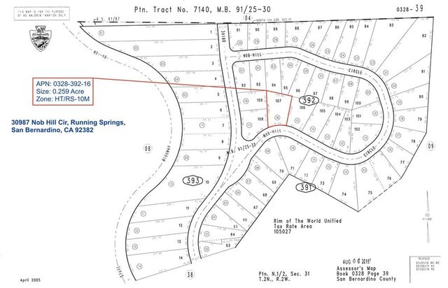 30987 Nob Hill Circle, Running Springs