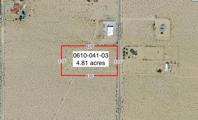 4.81 Acres On Lear Near Indian Trail, 29 Palms