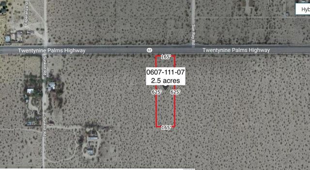 2.5 Acres On Hwy 62 Near Sunkist Highway, Joshua Tree