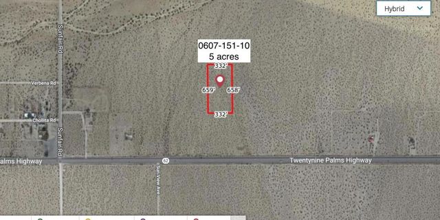 5 Acres Near Hwy 62 And Sunfair Road, Joshua Tree