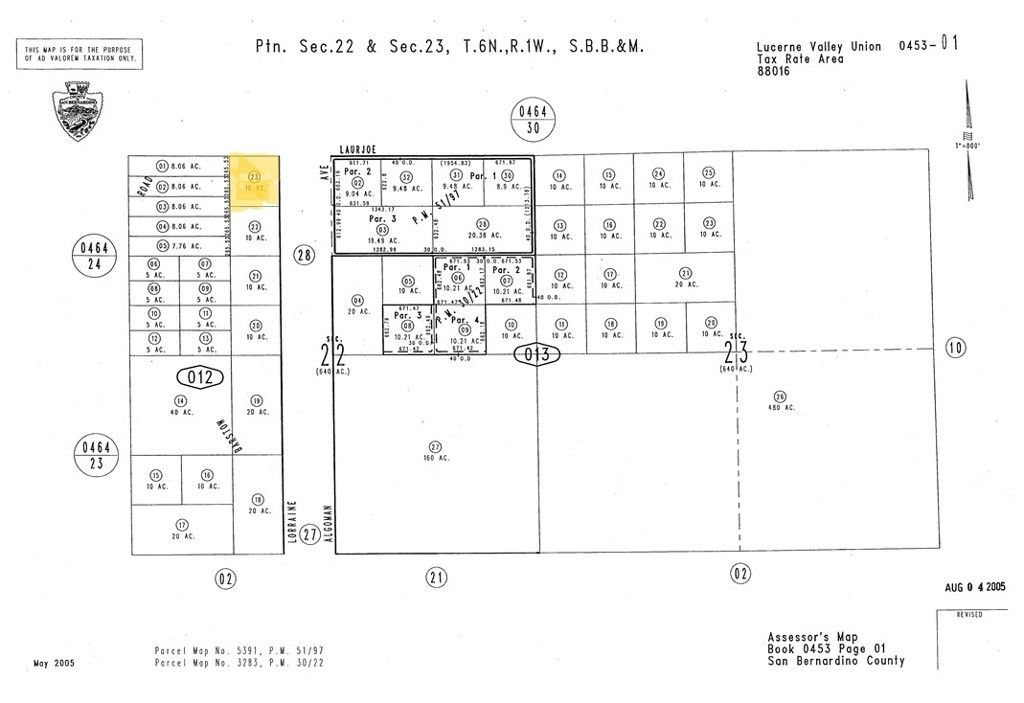 2300 Lorraine Ave (lot 23), Lucerne Valley