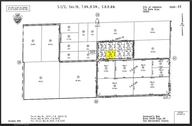 Avalon Parcel #0459-401-29 Avenue, Adelanto