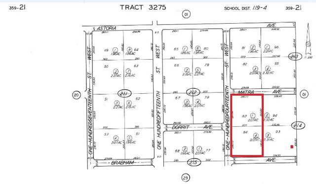 114th St W And Brabham Ave, Rosamond