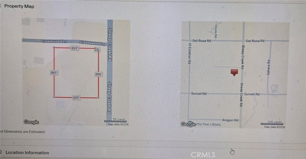 Sheep Creek Rd Lane, Phelan
