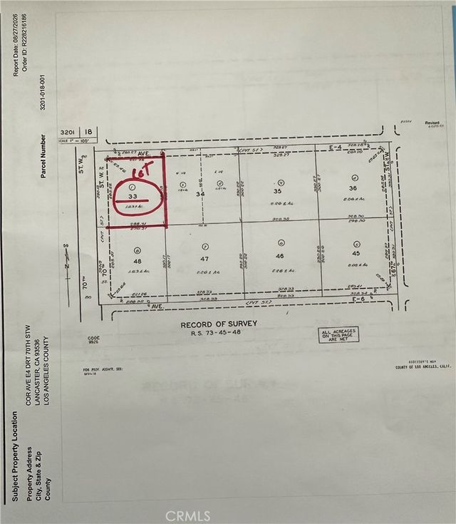 Cor Ave E4 Drt 70th Stw, Lancaster
